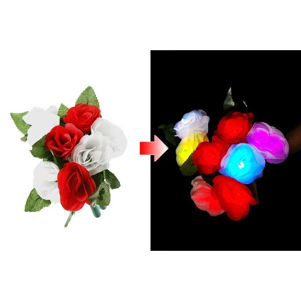 5本セット 光るバラ レインボー ペンライト ペンラ ライブ コンサート