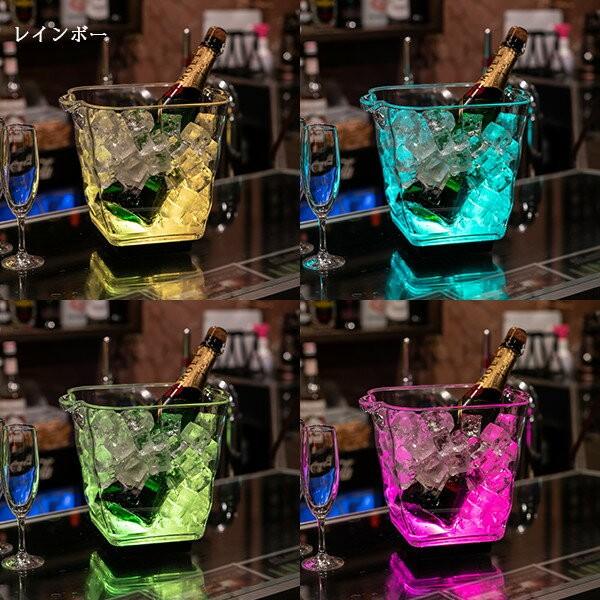 Glowlass ボトルクーラー オシャレ led 光る シャンパンクーラー
