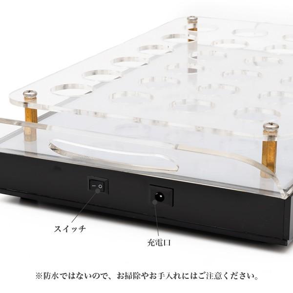 Glowlass 《トレーのみ》15本用 Φ4cm LEDショットグラストレー Glowlass 《トレーのみ》15本用 Φ4cm LEDショットグラストレー