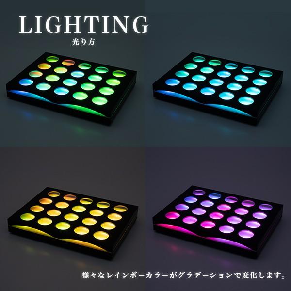 グラストレー ショットグラス トレー 光る LED ショットグラス 20本 4cm バー クラブ トレーのみ Zeus GLOWLASS｜happy-joint｜08