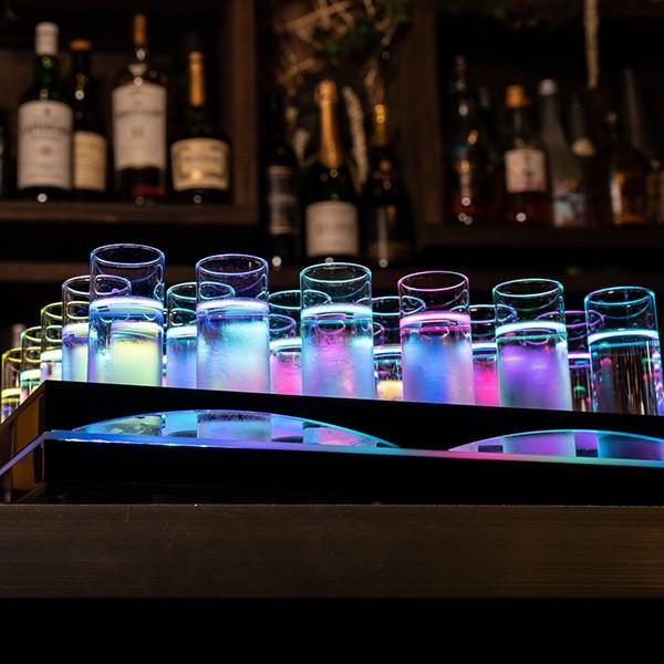 Glowlass（グローラス） グラストレー ショットグラス トレー 光る LED