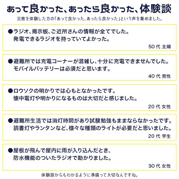 1年保証付き 多機能 防災ラジオ 全6色 〔防水 AM FM 4000mAh ソーラー 手回し USB 充電 LED ライト 懐中電灯 防災用品 防災グッズ 必要なもの｜happy-joint｜12