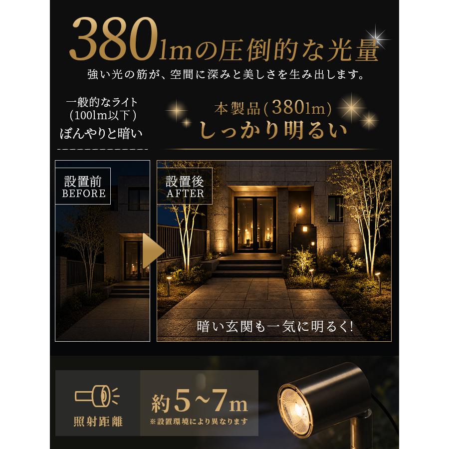 ソーラーライト屋外 スポットライト 〔 防水 LED シンボルツリー 庭木