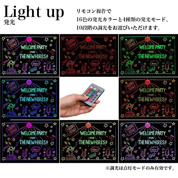 激安！お店や展示会などの集客に。LEDライティングボードセット品 安心の1年保証】LEDライティングボード 60×80cm 光る手書き看板