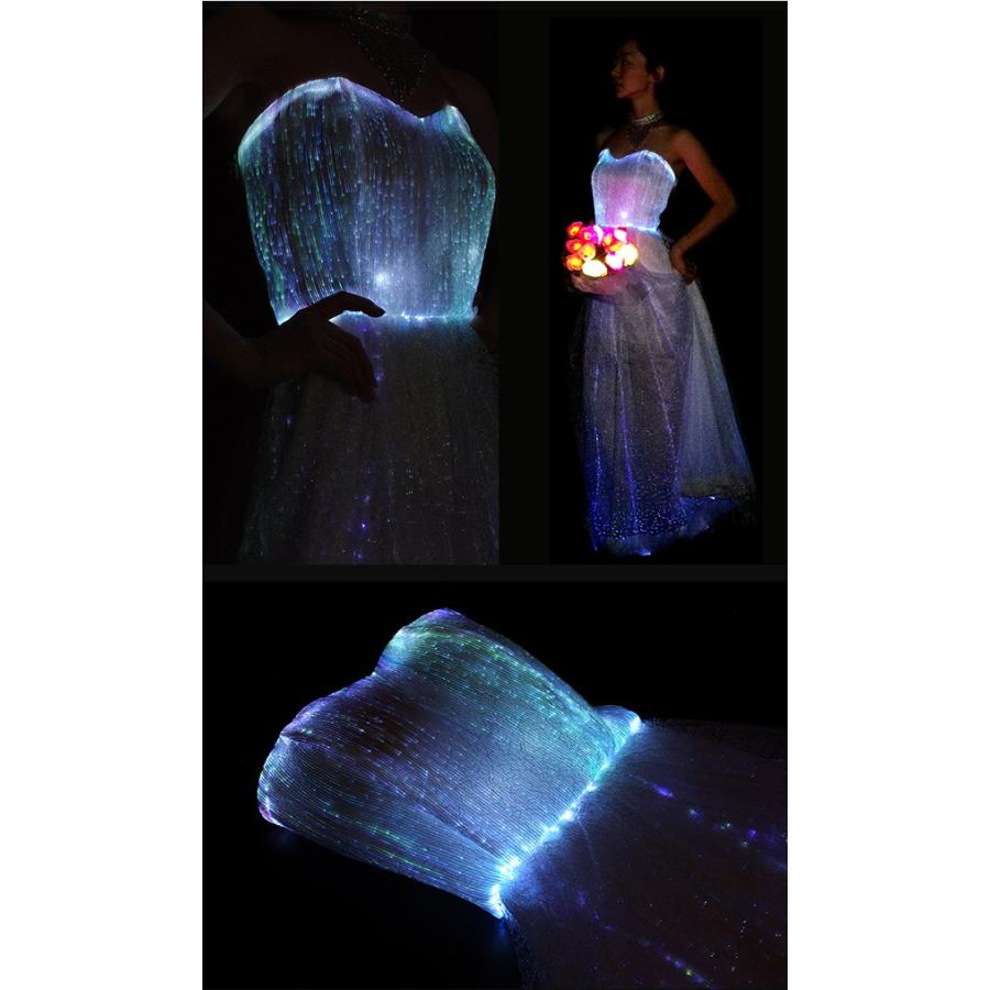 光るドレス ルミナンスロング ２サイズ アナ雪 アナ風 結婚式 2次会 ウェディングドレス ドレス 光る 発光 Led スカート 光りファイバー 送料無料 Sz0001 Happy Joint 通販 Yahoo ショッピング