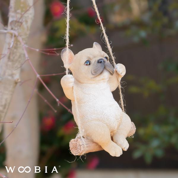 犬 置物 ガーデニング 雑貨 ガーデン オーナメント オブジェ 〔 フレンチブルドッグ 猫 庭 ペット WooBia｜happy-joint｜04