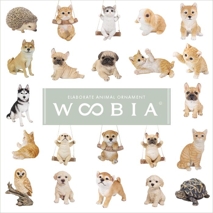 猫 置物 ガーデニング 雑貨 ガーデン オーナメント オブジェ 〔 ハチワレ 犬 庭 ペット WooBia｜happy-joint｜11