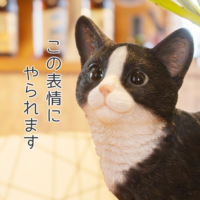 猫 置物 ガーデニング 雑貨 ガーデン オーナメント オブジェ 〔 ハチワレ 犬 庭 ペット WooBia｜happy-joint｜06