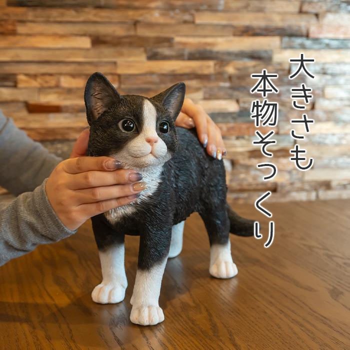 猫 置物 ガーデニング 雑貨 ガーデン オーナメント オブジェ 〔 ハチワレ 犬 庭 ペット WooBia｜happy-joint｜08