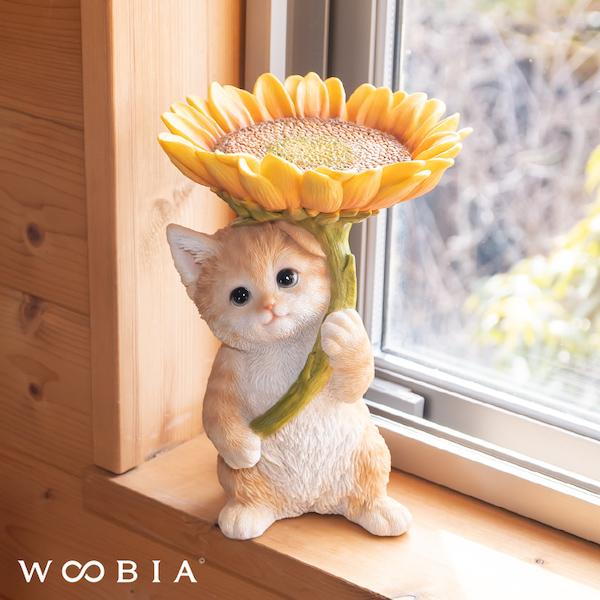 猫 置物 ガーデニング 雑貨 ガーデン オーナメント オブジェ 〔 茶トラ