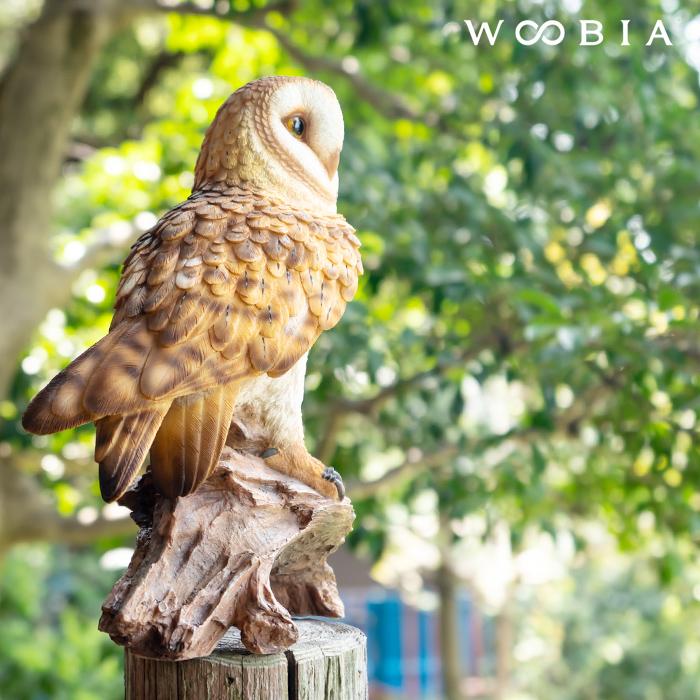 フクロウ 置物 ガーデニング 雑貨 ガーデン オーナメント オブジェ