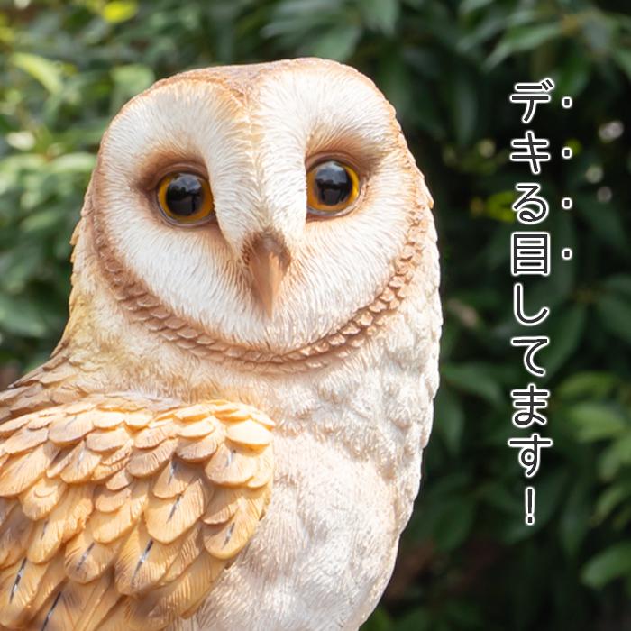 フクロウ 置物 ガーデニング 雑貨 ガーデン オーナメント オブジェ