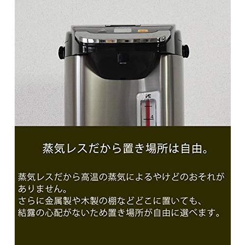 タイガー魔法瓶(TIGER) 電気ポット 蒸気レス 節電VE保温 とく子さん 5L ブラックPIE-A500-K 節電VE保温 ワイドレバー式電動給湯