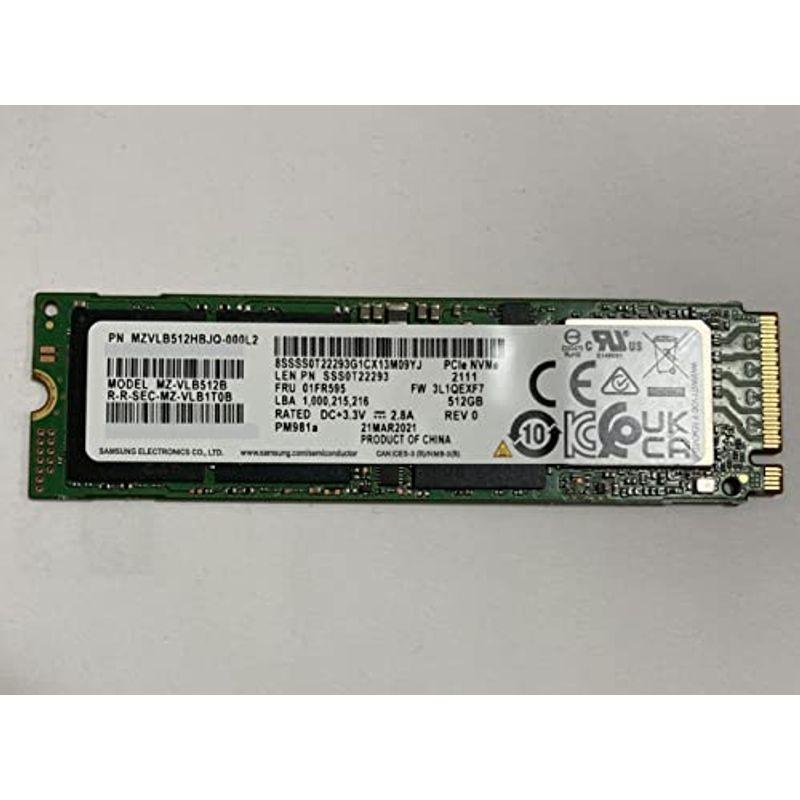 MZVLB512HBJQ-000D7 サムスン 512GB PM981a SED 暗号化 M2 M.2 2280 PCIe SSD MZ-V