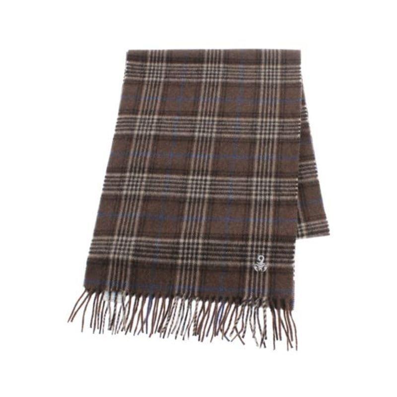 新品同様 Sophnet 中古 茶x青x白 チェック メンズ マフラー ソフネット マフラー Golf Club Vicinois Fr