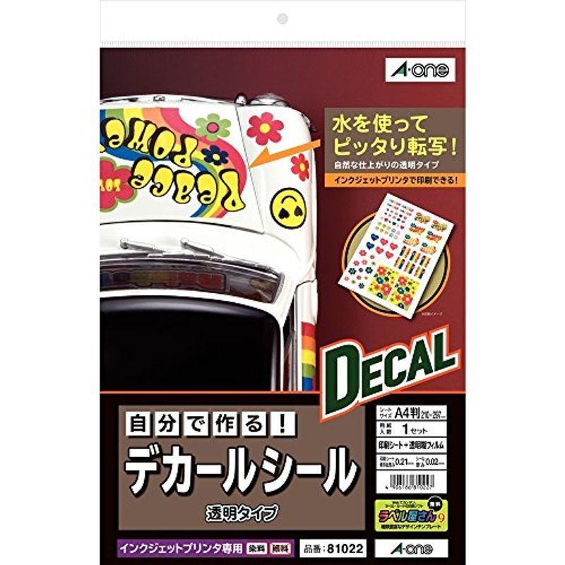 【１着でも送料無料】 贅沢品 エーワン 自分で作るデカールシール 透明 1セット 81022 cartoontrade.com cartoontrade.com