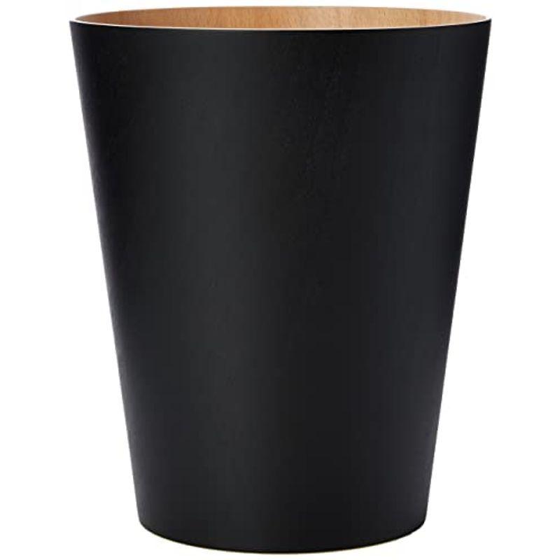【楽ギフ_のし宛書】 WOODROW 木製ゴミ箱 umbra CAN(ウッドロウカン) 2082780-045 ブラック 7.5L ゴミ箱、ダストボックス