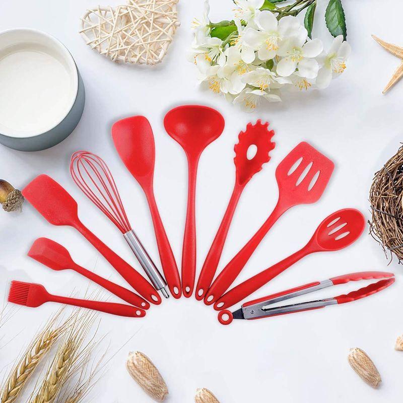 Shumeifang キッチンツール 10点セット 調理器具ツールセット キッチン用品 クッキングツール 器具 台所用品 耐熱シリコンフライ その他 Model Zarna Fr