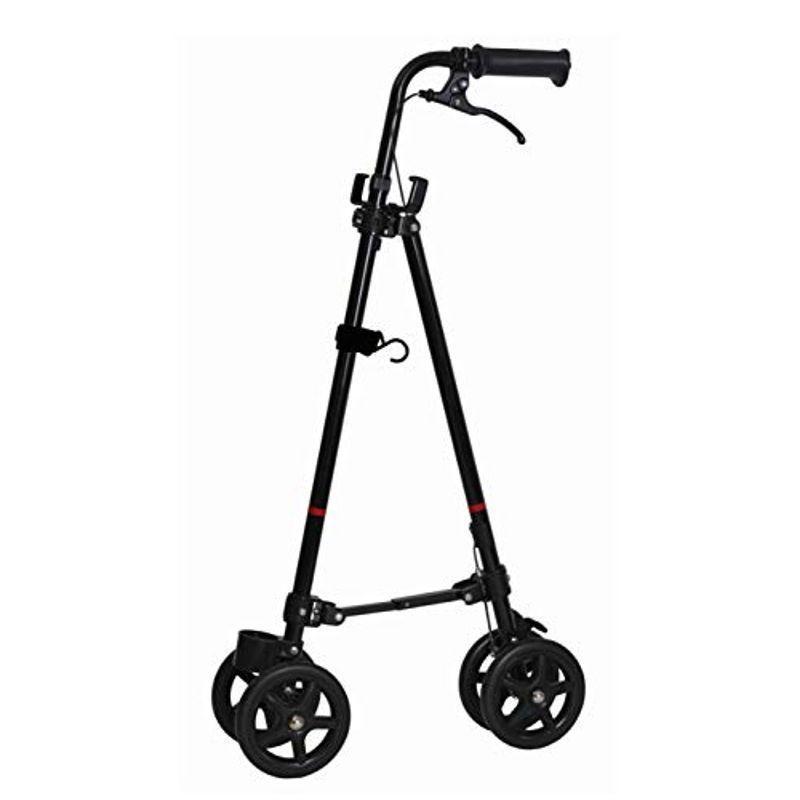 ハンドレールステッキ2 ブラック 歩行補助器 フジホーム 対応身長150?170cm 車輪付きステッキ 古典 ハンドレールステッキ2 ブラック 歩行補助器 フジホーム 対応身長150?170cm 車輪付きステッキ 古典