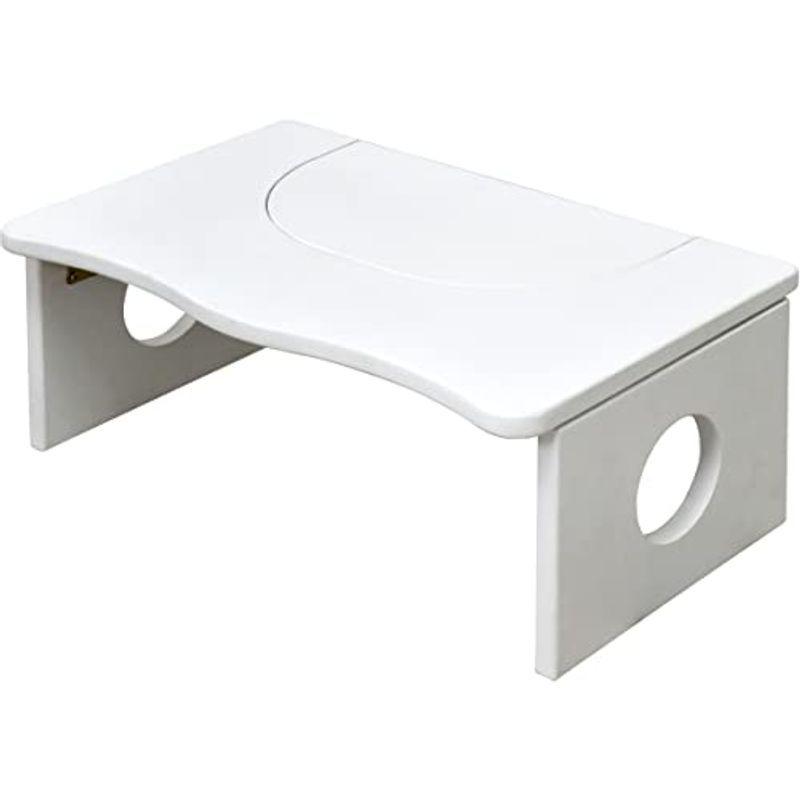 トイレ用踏み台 子供用 足置き台 頑丈 ステップ ホワイト 幅58 奥行35 高さ25 35 おしゃれ 木製 高さ調節可能 折りたたみ式 耐 限 定 販 売