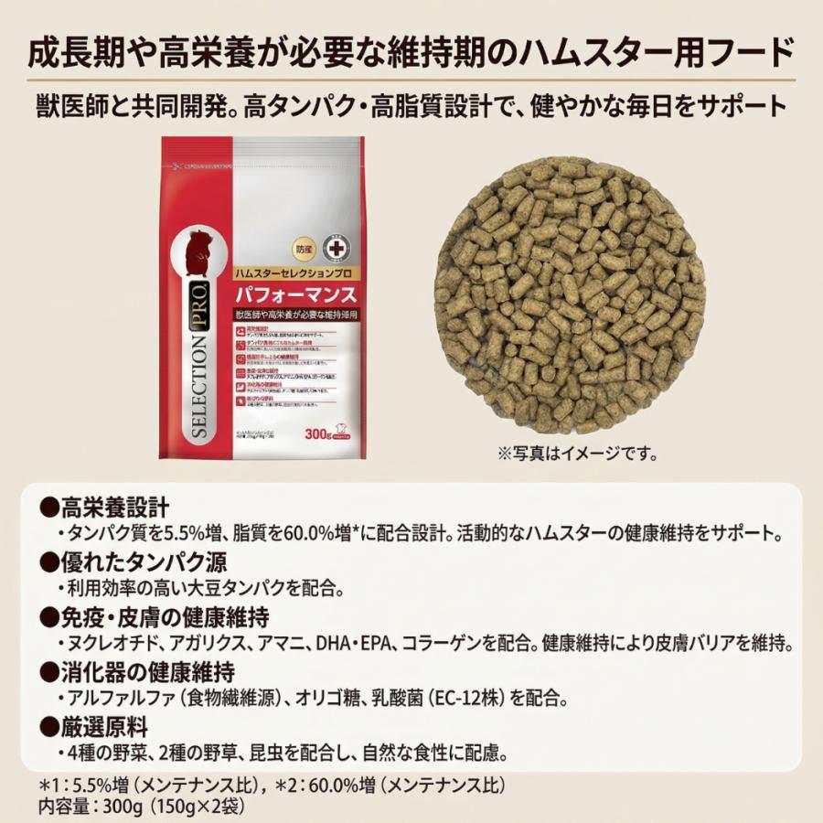 イースター ハムスターセレクションプロ パフォーマンス 300g