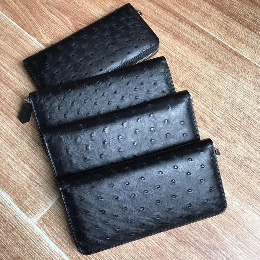 さらに値下げ オーストリッチ ダチョウ革 本革 長財布 リアルレザー ラウンドファスナー レディース メンズ ポイント 財布 小物 ウォレット ギフト 春財布 プレゼント 日本正規品 Www Skylanceronline Com