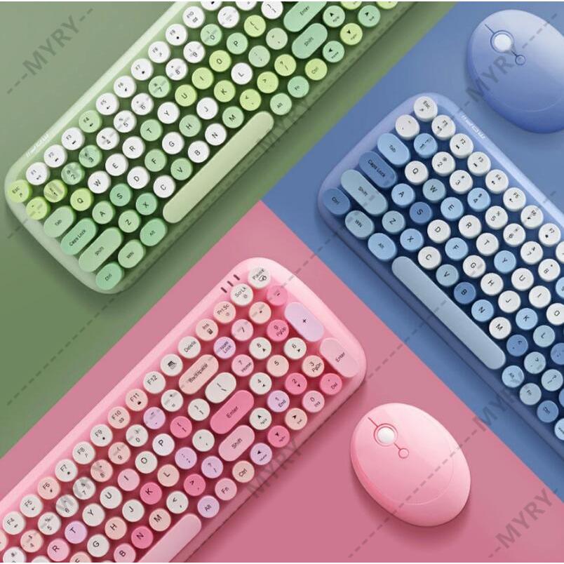 ワイヤレスキーボード マウスセット キーボード Usbレシーバー接続 タイプライター風 レトロ コンパクト 無線キーボード 円形 静音 軽量 Pc用 かわいい おしゃれ Jp4 Myry 通販 Yahoo ショッピング