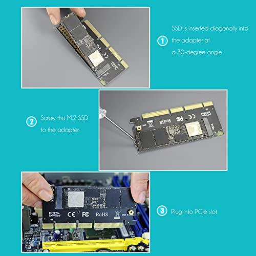 GLOTRENDS M.2 PCIe NVMe 4.0/3.0 変換アダプター、M.2用 PCI-express 4.0/3.0 x4変換ボード、M.2 スロット、M.2 PCIE SSD（NVMeとAHCI）、PCI-Expre｜happy-ness-store｜09