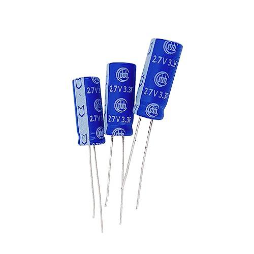 PENGLIN 10個 スーパーファラッドコンデンサ 2.7V 3.3F 8x19mm PENGLIN 10個 スーパーファラッドコンデンサ 2.7V 3.3F 8x19mm