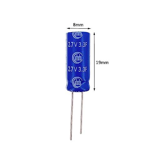 PENGLIN 10個 スーパーファラッドコンデンサ 2.7V 3.3F 8x19mm PENGLIN 10個 スーパーファラッドコンデンサ 2.7V 3.3F 8x19mm