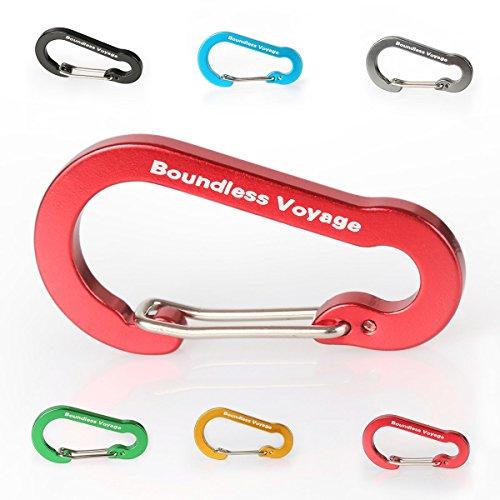 Boundless Voyage カラビナ 収納袋付き (レッド,10個セット)｜happy-ness-store｜03
