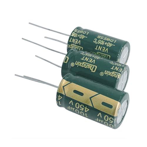 PENGLIN 5個 電解コンデンサ アルミ電解コンデンサー 450V 100UF PENGLIN 5個 電解コンデンサ アルミ電解コンデンサー 450V 100UF
