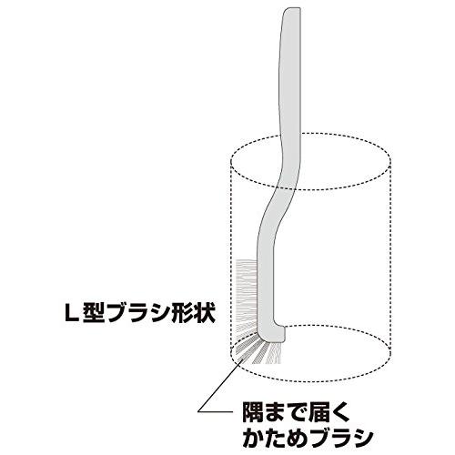 小久保工業所 おそうじDr. 排水口ブラシ (L型 ロング / 4個セット) キッチン 掃除 (排水口バスケット 三角コーナー/浴室 トイレ) キッチンブラシ 柄｜happy-ness-store｜03