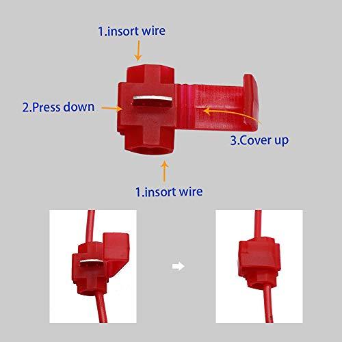 YUNPICAR 車用ハイフラ防止抵抗器 50W/25W 6Ω 警告灯キャンセラー ウインカー抵抗 ハイフラ防止 エレクトロタップ8個付 4個セット (25w)｜happy-ness-store｜06