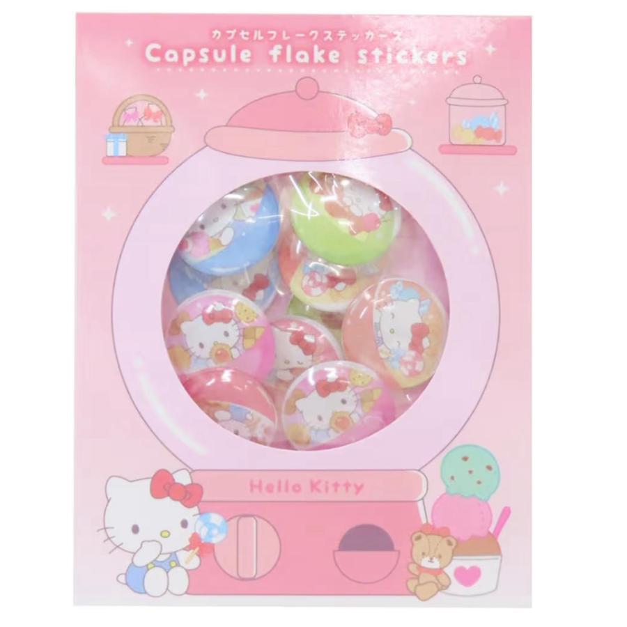 サンリオキャラクターズ カプセルフレークステッカーズ ハローキティ