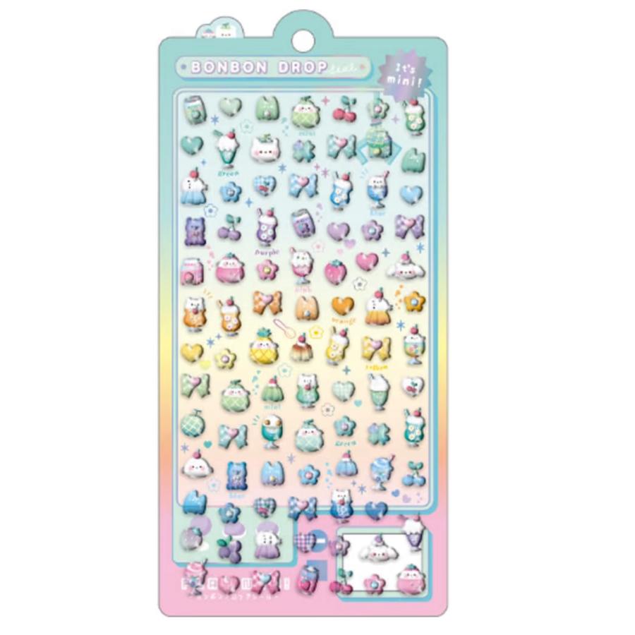 13点セット　ボンボンドロップシール　クーリア Q-LiA（クーリア） ボンボンドロップシール ミニ めろめろボンボン