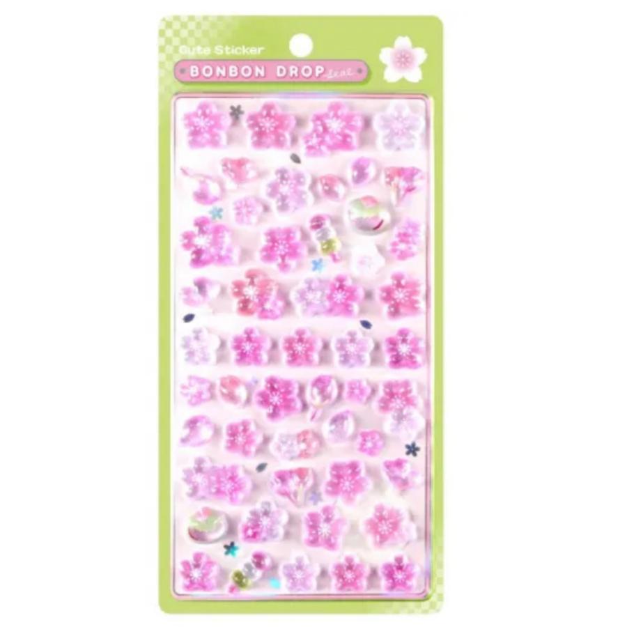 Q-LiA（クーリア） ボンボンドロップシール 桜 和柄 : Happy-panda