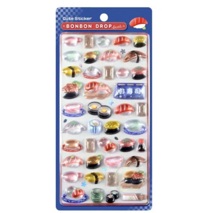 Q-LiA（クーリア） ボンボンドロップシール お寿司 和柄 : Happy-panda