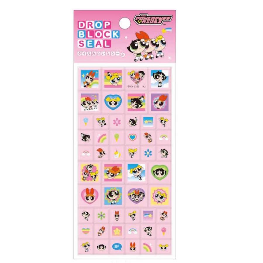 yam商品です カミオジャパン ドロップブロックシール パワーパフガールズ ピンク