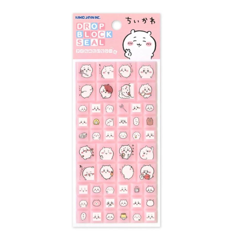 カミオジャパン ドロップブロックシール ちいかわ 228298 : Happy