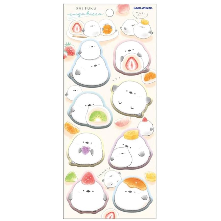 カミオジャパン シール もーっともっちりシール だいふくエナガ