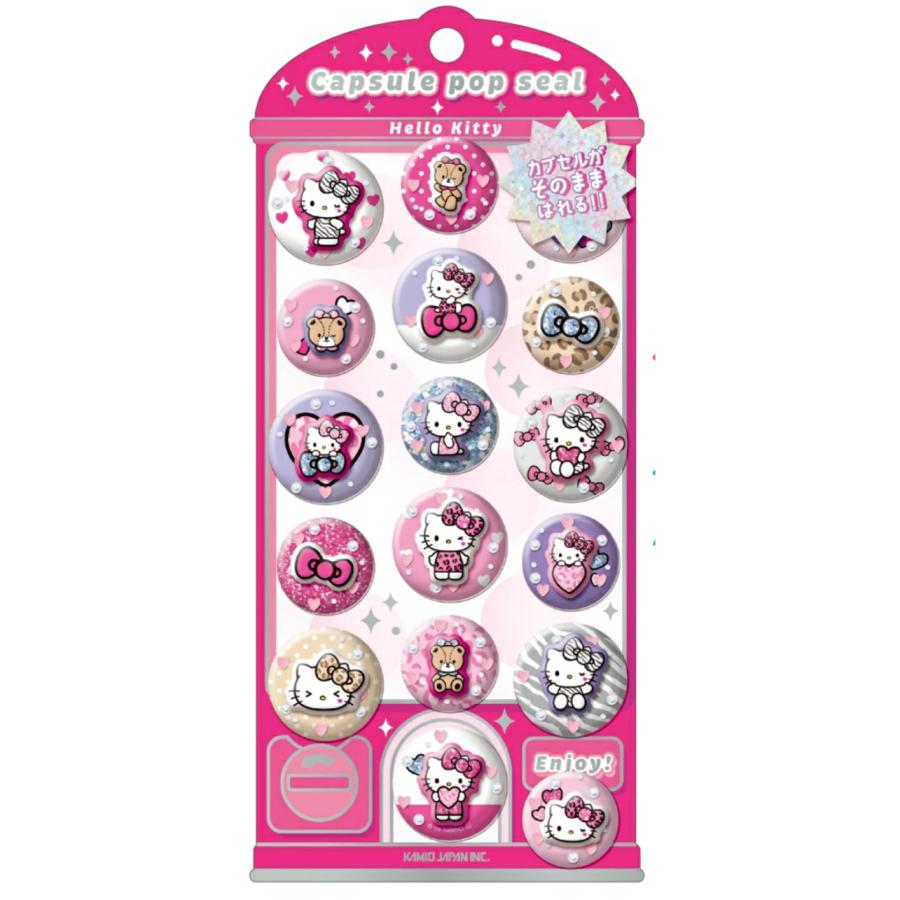 カミオジャパン サンリオキャラクターズ カプセルポップシール ハロー