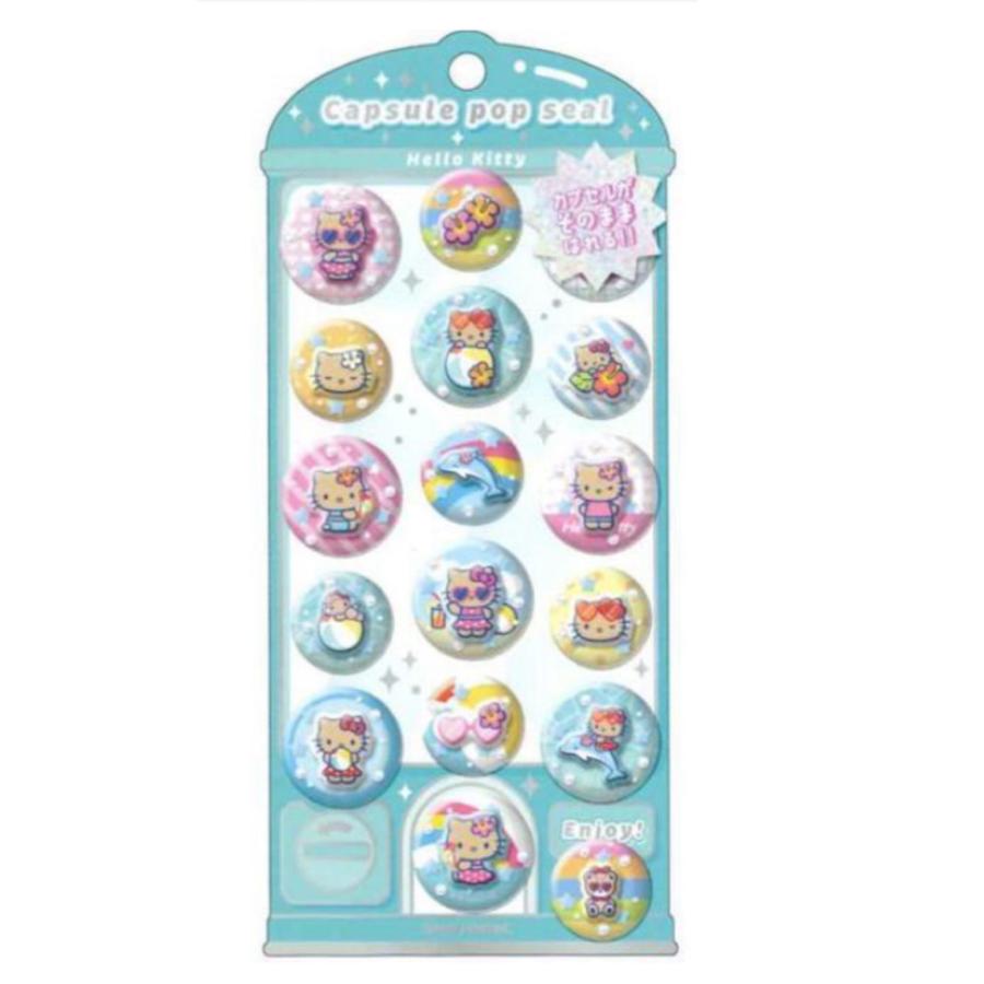 カミオジャパン サンリオキャラクターズ カプセルポップシール ハロー