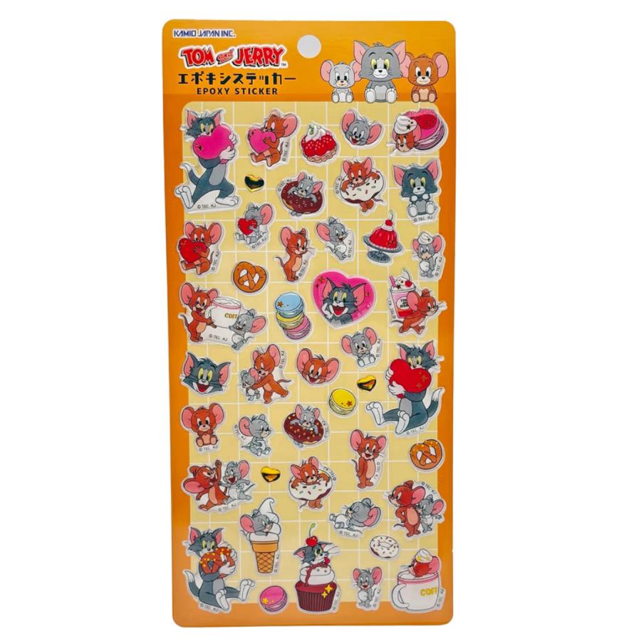 カミオジャパン エポキシステッカー ぷっくりシール トムとジェリー