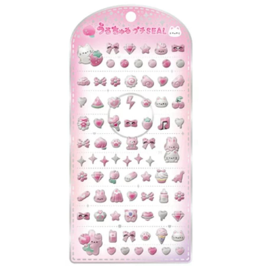 CRUX（クラックス） うるちゅる プチシール ピンク 133351 ぷっくり