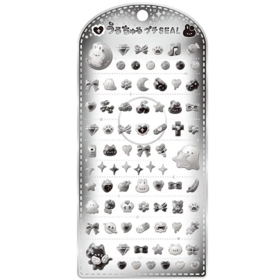 CRUX（クラックス） うるちゅる プチシール ブラック 133358 ぷっくり