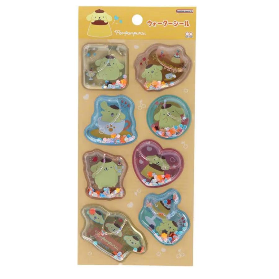 サンスター文具 ウォーターシール ステショ Pastel ポムポムプリン