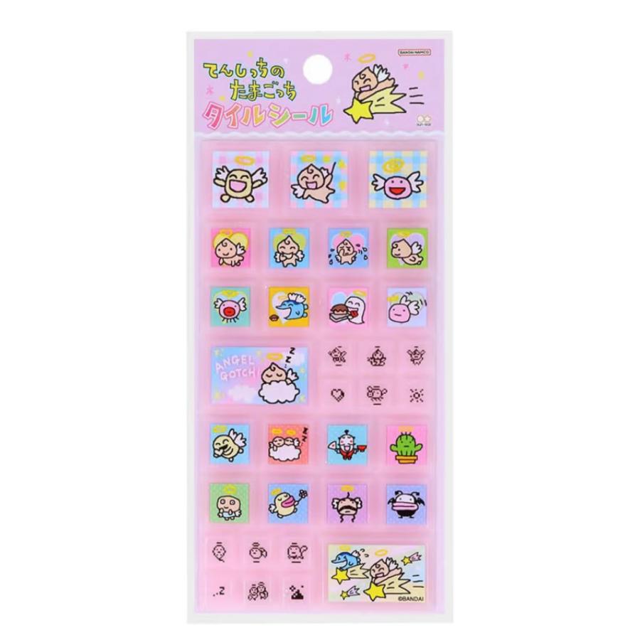 ディズニープチドロップステッカー　マイメロボンドロ　たまごっちタイルシール サンスター文具 ボンボンドロップシール たまごっち みみっち