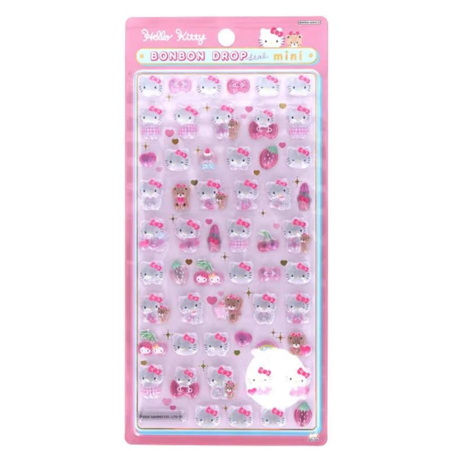 サンスター文具 ボンボンドロップシール ミニ ハローキティ ピンク