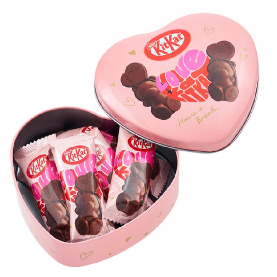 キットカット ネスレ Kitkat ハートフルベアー 缶 7個入り キットカット ネスレ Kitkat ハートフルベアー 缶 7個入り